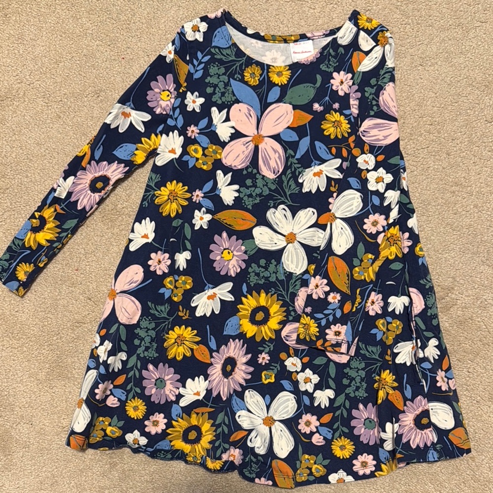Floral Kids Dress - Multicolor